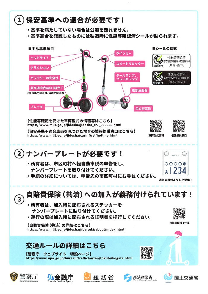 特定小型原動機付自転車ってなに？（裏）